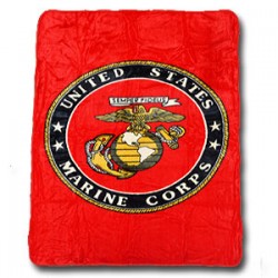 United States Marines Mink Fleece Blanket