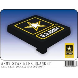 United States Army Mink Fleece Blanket
