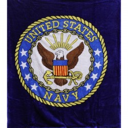 United States Navy Mink Fleece Blanket