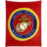United States Marines Polar Fleece Throw/Blanket
