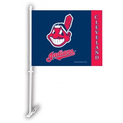 Cleveland Indians Two Sided Car Flag
