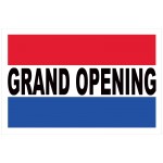 Grand Opening Patriotic 2' x 3' Vinyl Business Banner