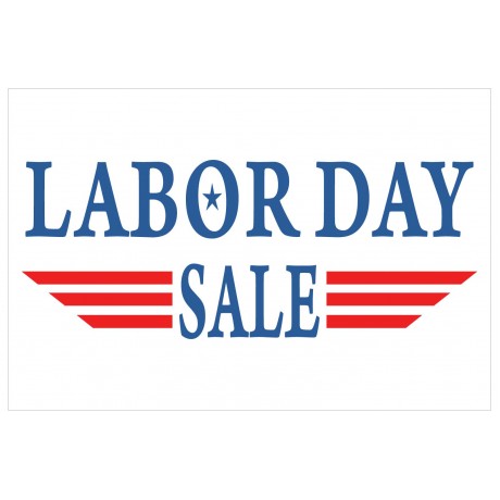 Labor Day Sale 2' x 3' Vinyl Business Banner