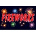 Fireworks Night 2' x 3' Vinyl Business Banner