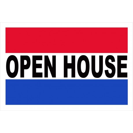 Open House 2' x 3' Vinyl Business Banner