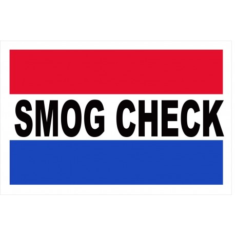 Smog Check 2' x 3' Vinyl Business Banner