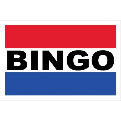 Bingo 2' x 3' Vinyl Business Banner
