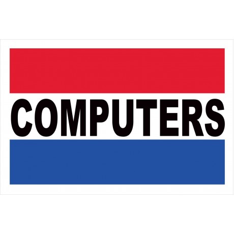 Computers 2' x 3' Vinyl Business Banner