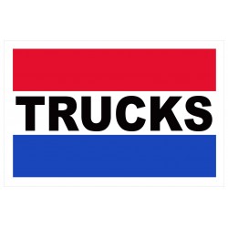 Trucks 2' x 3' Vinyl Business Banner