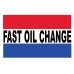 Fast Oil Change 2' x 3' Vinyl Business Banner