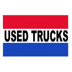 Used Trucks 2' x 3' Vinyl Business Banner