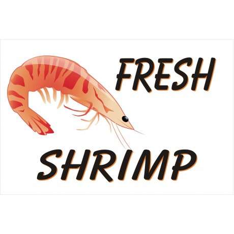 Fresh Shrimp 2' x 3' Vinyl Business Banner