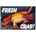 Fresh Crab 2' x 3' Vinyl Business Banner