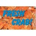 Fresh Crab Gold 2' x 3' Vinyl Business Banner
