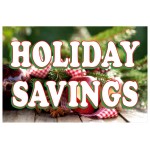 Holiday Savings 2' x 3' Vinyl Business Banner