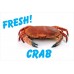 Fresh Crab White 2' x 3' Vinyl Business Banner