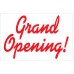 Grand Opening Red Curves 2' x 3' Vinyl Business Banner