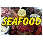 Seafood Lobster Shrimp 2' X 3' Vinyl Business Banner