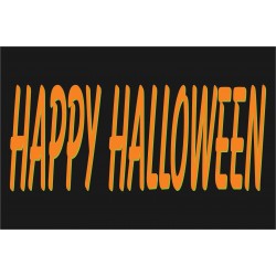 Happy Halloween 2' x 3' Vinyl Business Banner