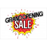 Grand Opening Sale Explosion 2' x 3' Vinyl Business Banner