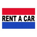 Rent A Car 2' x 3' Vinyl Business Banner