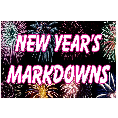 New Year Markdowns 2' x 3' Vinyl Business Banner