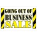 Going Out Of Business Sale Yellow Signs 2' x 3' Vinyl Business Banner