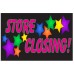 Store Closing Stars 2' x 3' Vinyl Business Banner