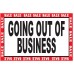 Green Going Out Of Business Sale 2' x 3' Vinyl Business Banner