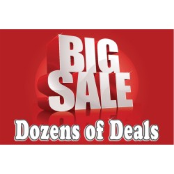 Big Sale Dozens Of Deals 2' x 3' Vinyl Business Banner