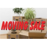 Moving Sale 2' x 3' Vinyl Business Banner