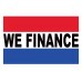 We Finance 2' x 3' Vinyl Business Banner
