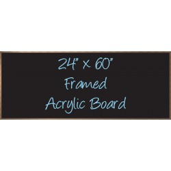 24"x 60" Wood Framed Acrylic Sign