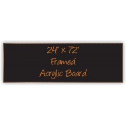 24"x 72" Wood Framed Acrylic Sign