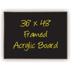 36"x 48" Wood Framed Acrylic Sign