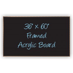 36"x 60" Wood Framed Acrylic Sign