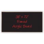 36" x 72" Wood Framed Acrylic Sign