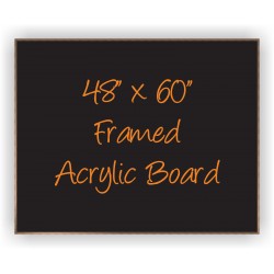 48" x 60" Wood Framed Acrylic Sign