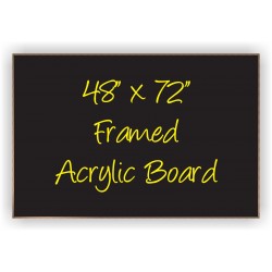 48" x 72" Wood Framed Acrylic Sign