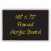 48" x 72" Wood Framed Acrylic Sign