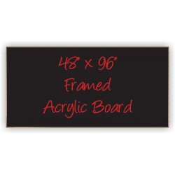 48" x 96" Wood Framed Acrylic Sign