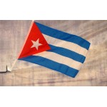 Cuba 12" x 15" Car Window Flag