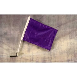 Solid Purple 12" x 15" Car Window Flag