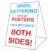 24 x 32 Corex Roadside Tent Sign - Vinyl Letters