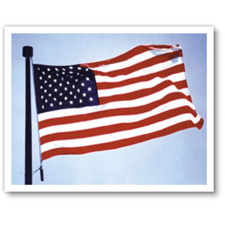 2'x 3' Sun-Glo Nylon American Flag-Made In The USA! - BETTER!