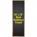 24" x 72" Wood Framed Black Chalkboard Sign