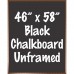 46" x 58" Wood Framed Black Chalkboard Sign