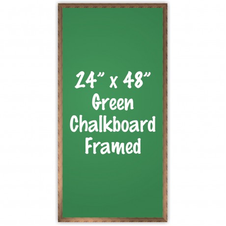 24" x 48" Wood Framed Green Chalkboard Sign