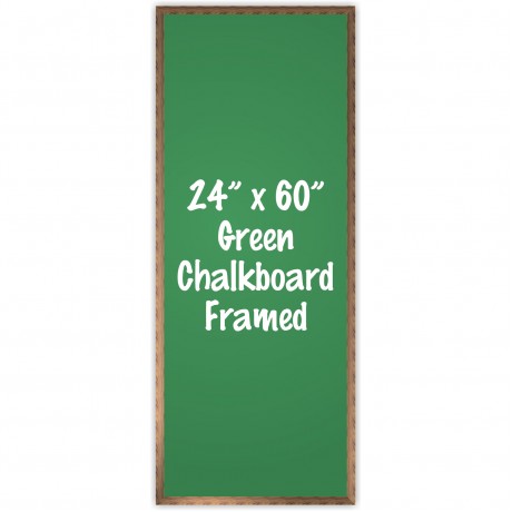 24" x 60" Wood Framed Green Chalkboard Sign