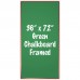 36" x 72" Wood Framed Green Chalkboard Sign